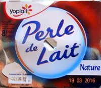 Mängden socker i Perle de Lait Nature