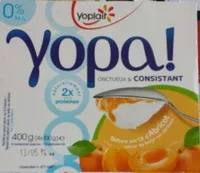 Mängden socker i Yopa! Nature sur lit d'Abricot (0% MG)