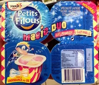 Mängden socker i Petits Filous (Magic Duo Goût Framboise & Goût Vanille) 