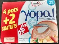 Mängden socker i Nature sur lit de Pêche Passion