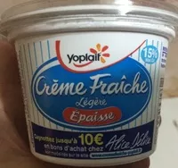 Mängden socker i Crème fraîche légère épaisse (15 % M.G.)