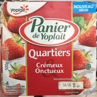 Mängden socker i Panier de Yoplait Quartiers Crémeux & Onctueux Fraise