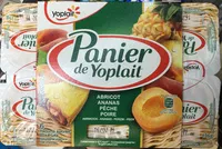 Mängden socker i Panier de Yoplait Abricot - Ananas- Pêche - Poire