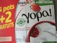 Mängden socker i Yaourt nature sur lit de fraise Yopa!