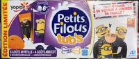 Mängden socker i Petits Filous Tub's Goûts Myrtille et Abricot (édition limitée)