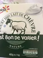 Mängden socker i Yaourt lait de chèvre