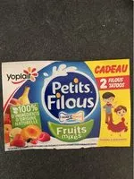 Socker och näringsämnen i Petits filous fruits mixes