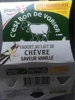 Mängden socker i Yaourt au lait de chevre saveur vanille