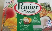 Mängden socker i Panier de Yoplait J'aime les Fruits Exotiques