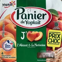 Mängden socker i Yaourt Panier de Yoplait abricot et nectarine  2 x 2 x 130 g