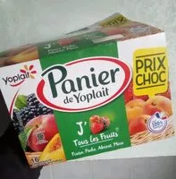 Mängden socker i Yaourt sucré, aux fruits aromatisé Fraise Cerise Pêche Abricot 4x(4 x 130 g)