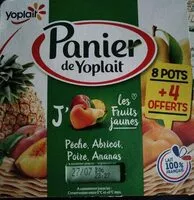 Mängden socker i Panier de Yoplait fruits jaunes