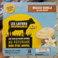 Mängden socker i Yaourt brassé sucré, à la vanille