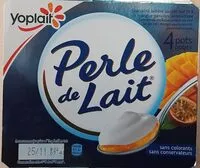 Mängden socker i Perle de lait sur lit à la Mangue Passion x4