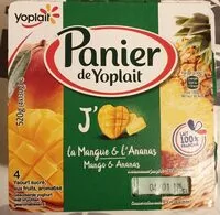 Mängden socker i Panier de Yoplait Mango et Ananas