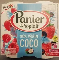 Mängden socker i Panier de Yoplait 100% végétal à la coco