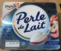 Mängden socker i Perle de lait Peche Blanche et Peche de Vigne