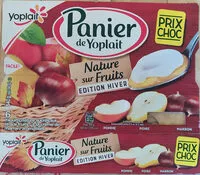 Mängden socker i Panier de Yoplait - Nature sur Fruits ÉDITION HIVER Pomme Poire Marron 6 x 140 g
