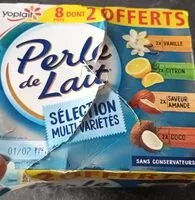 Mängden socker i Perle de lait Multi-variétés 2 x (4 x 125 g)