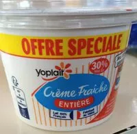 Mängden socker i Crème fraîche entière