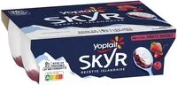 Mängden socker i Skyr sur lit aux fruits rouges 4 x 100 g