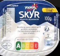 Mängden socker i Skyr sur lit de citron