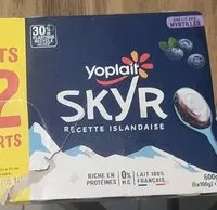 Mängden socker i Skyr sur lit aux myrtilles