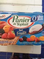 Mängden socker i Panier de Yoplait 0% sur Fruits