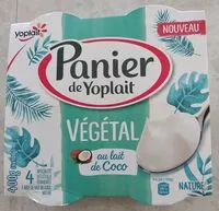 Mängden socker i Panier de Yoplait végétal au lait de coco