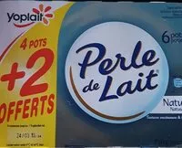 Mängden socker i Perle de lait nature