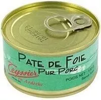 Mängden socker i Pate de foie pur porc TEYSSIER