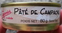 Mängden socker i Pâté de campagne