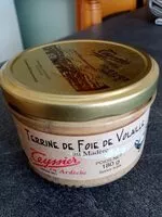 Mängden socker i Terrine de foie de volaille