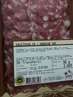 Mängden socker i Saucisson de l'Ardèche