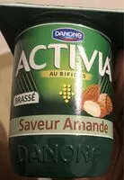 Mängden socker i Activia au Bifidus saveur amande