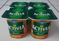 Mängden socker i Activia Fruits - Mangue