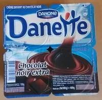 Mängden socker i Danette chocolat noir extra