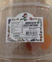 Mängden socker i Abricots secs entiers