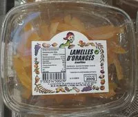 Mängden socker i Lamelles d'oranges confites