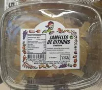 Mängden socker i Lamelles de citrons confites