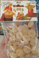 Mängden socker i Lucien Georgelin Bonbons miel le sachet de 150 g