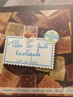 Mängden socker i Pates de fruits exitiques