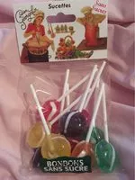 Mängden socker i Sucette Sans sucres