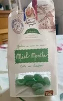 Mängden socker i Bonbons Miel Menthe au sucre de canne
