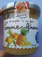 Mängden socker i Purée Pomme Ananas - sans sucres ajoutés