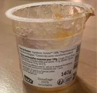 Mängden socker i Purée de pomme