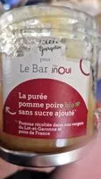 Mängden socker i Purée pomme poire