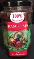 Mängden socker i Confiture framboise 100% issu des fruits Lucien Georgelin