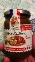 Mängden socker i Pâte à tartiner Noisette cacao