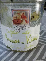 Mängden socker i Confiture extra Ananas Kiwi cuite au chaudron